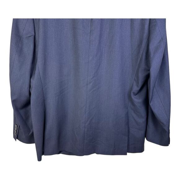 Lauren Ralph Blazer Men Size 46R Blue Classic Fit 100% Wool Coat READ - Picture 10 of 16